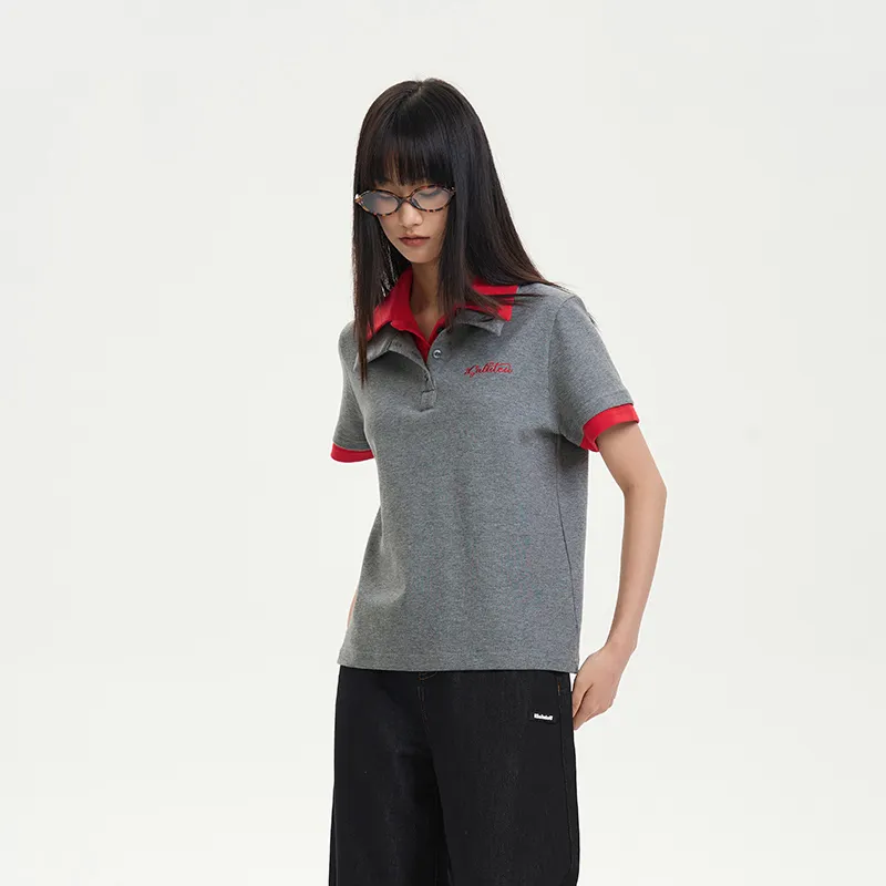 ISaluteU Polo Shirt Unisex Dark Gray-5