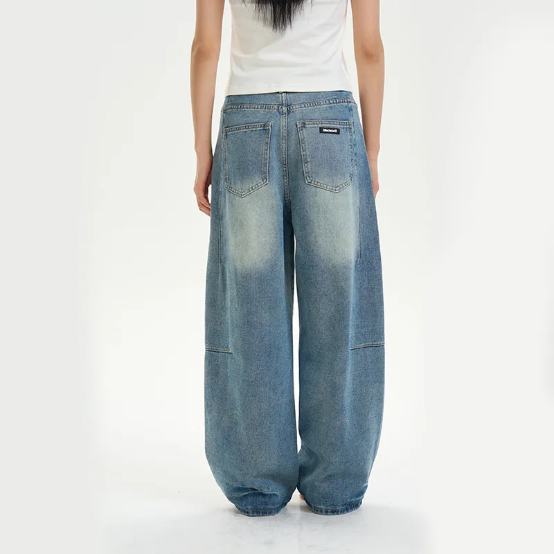 ISaluteU Jeans Unisex Light Blue-6
