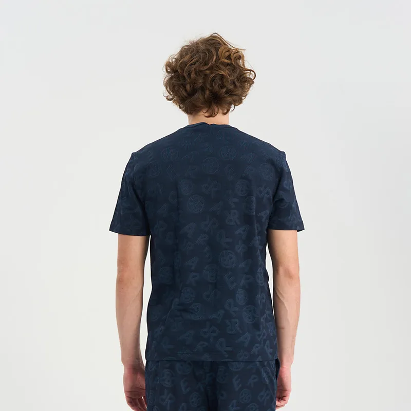 RARE Short Sleeved T Shirts Men's Navy Blue-5