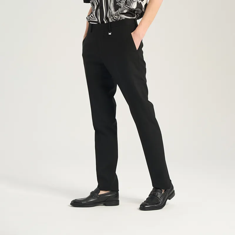 RARE Suit Trousers Men Black-4