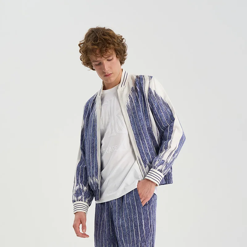 RARE Jackets Men Blue With White Lettering-5