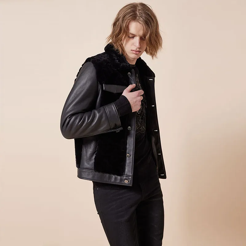 RARE Leather Jacket Men's Black-2