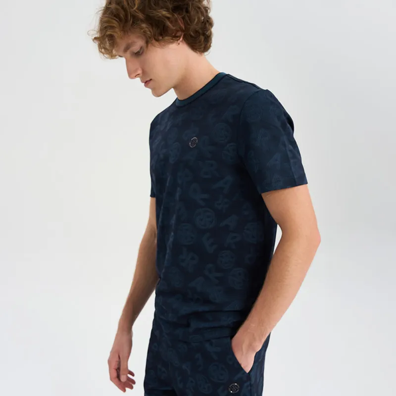 RARE Short Sleeved T Shirts Men's Navy Blue-6