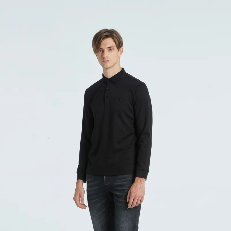 RARE Long Sleeved T Shirt Men's Black-5