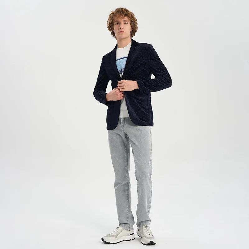 RARE Casual Business Suit Men's Navy Blue-6