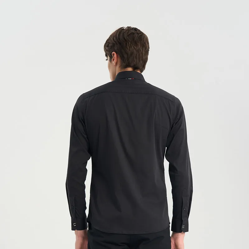 RARE Long Sleeved Shirts Men's Black-6