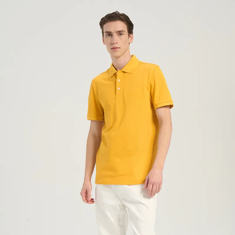 RARE Polo Shirts Men Yellow-4