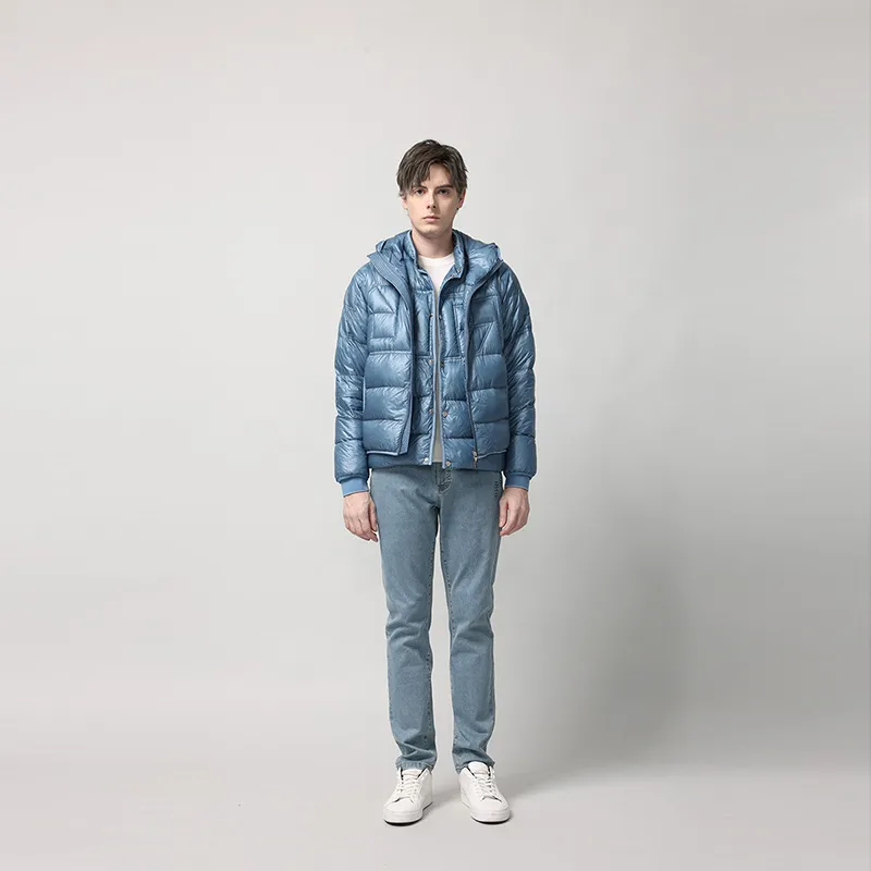RARE Down Jackets Men Blue-5