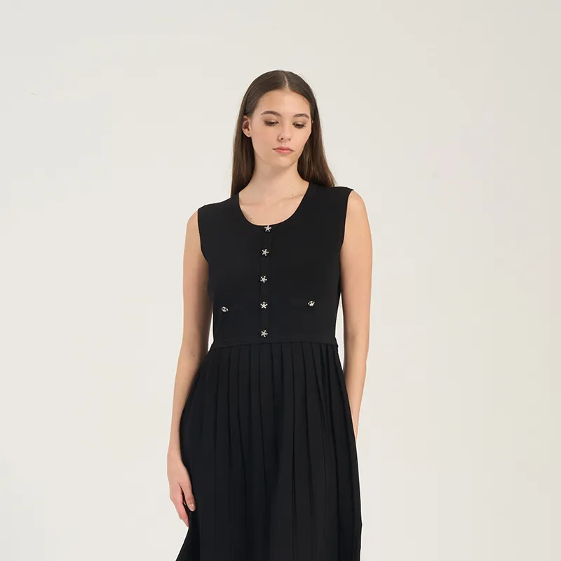 RARE Sleeveless Dress Women's Black-3