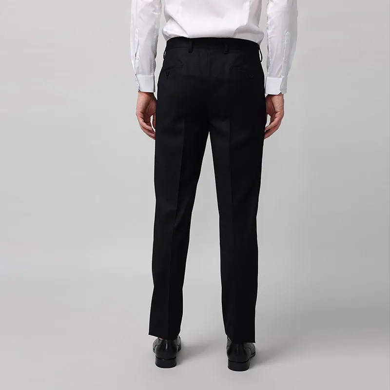 RARE Suit Trousers Men Black-3