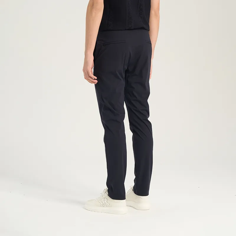 RARE Knitted Sweatpants Men Navy Blue-3