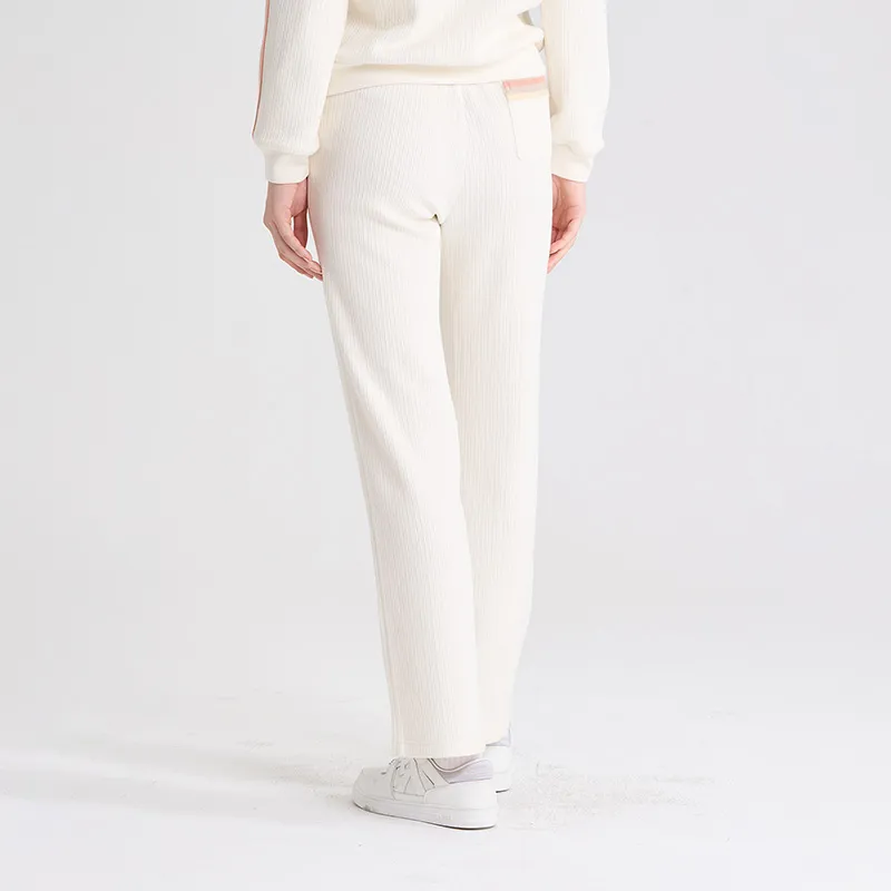 RARE Knitted Sweatpants Women's White-5