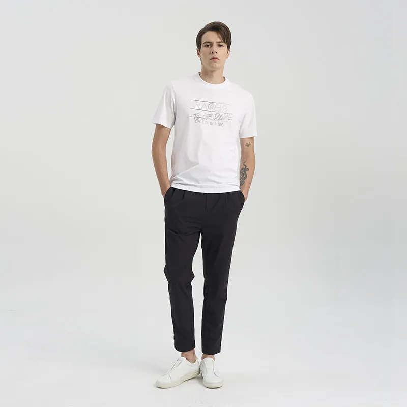 RARE Short Sleeved T Shirts Men's White-7