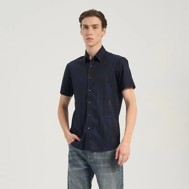 RARE Shirts Men Navy Blue-3