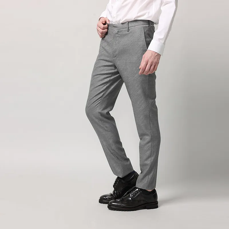 RARE Suit Trousers Men Gray-3