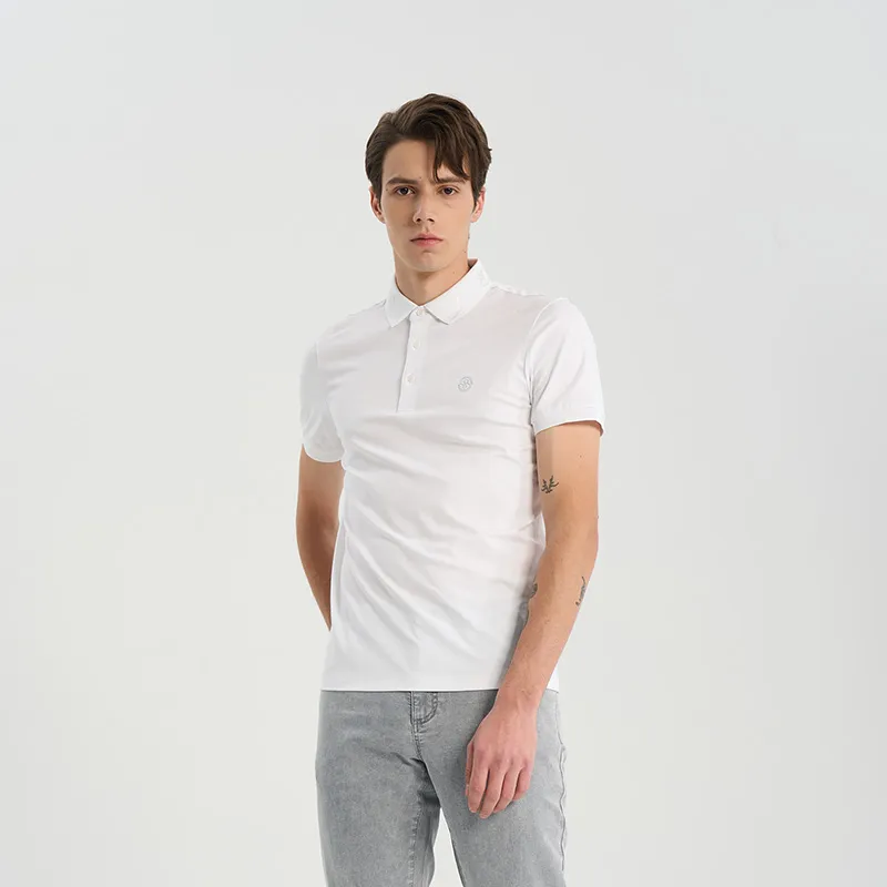 RARE Polo Shirts Men White-4