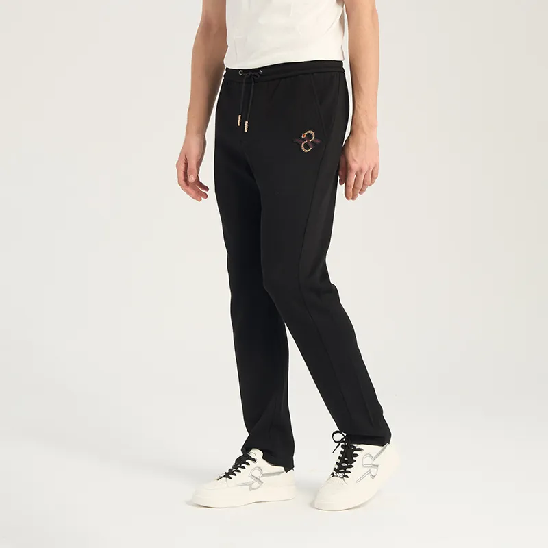 RARE CNY New Year's Collection Knitted Pants Men's Black-3