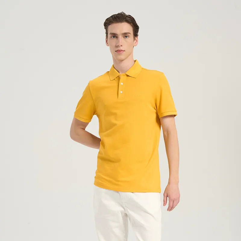 RARE Polo Shirts Men Yellow-3