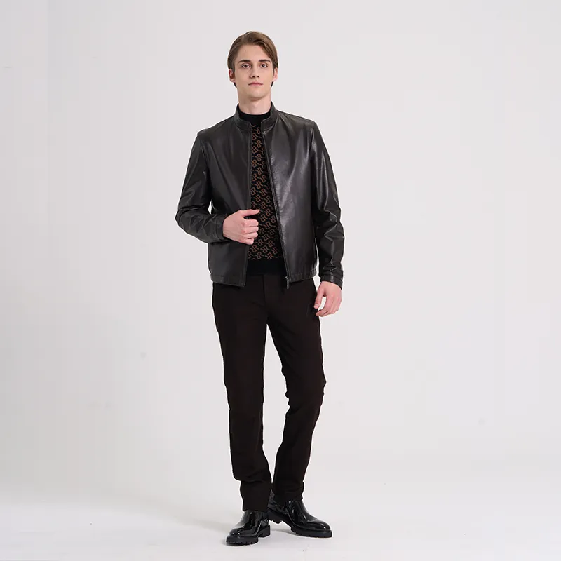 RARE Leather Jacket Men's Black-6