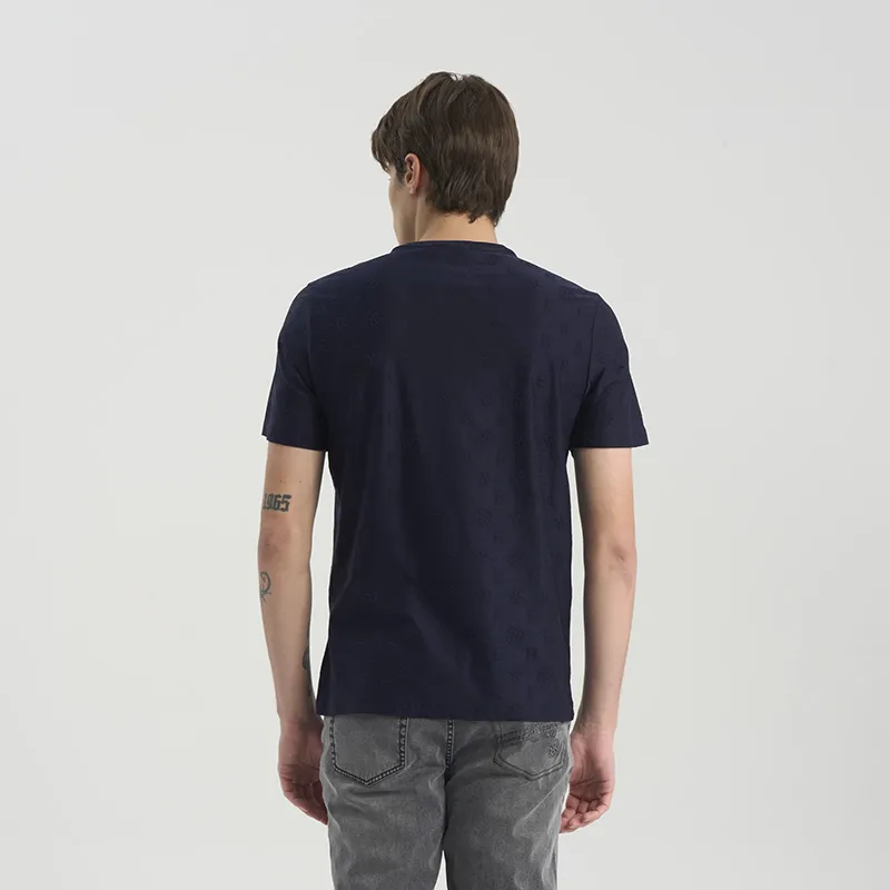 RARE Short Sleeved T Shirts Men's Navy Blue-6