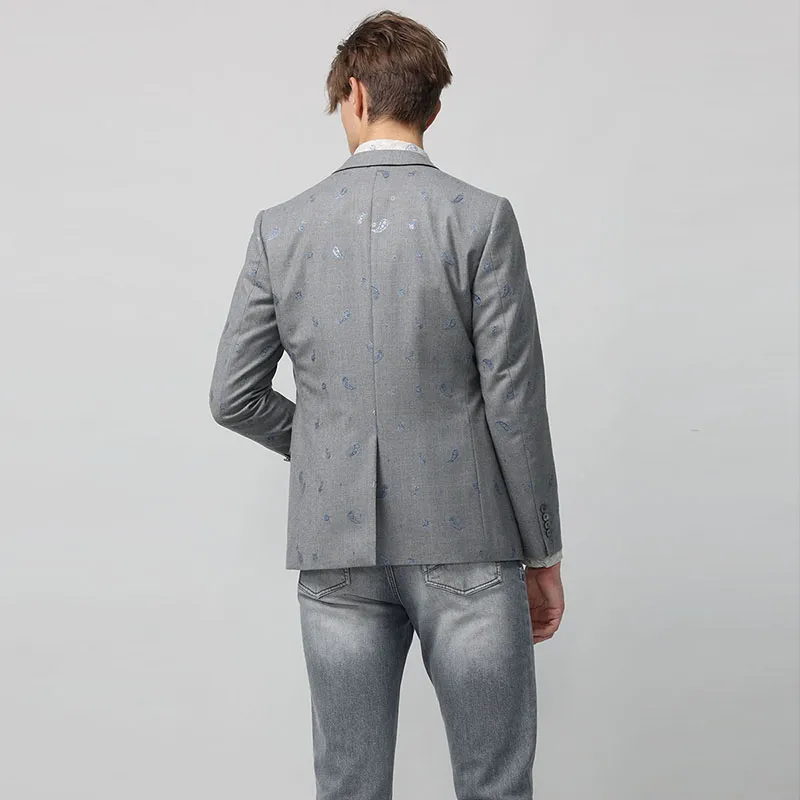 RARE Business Suits Coats Men's Gray-6