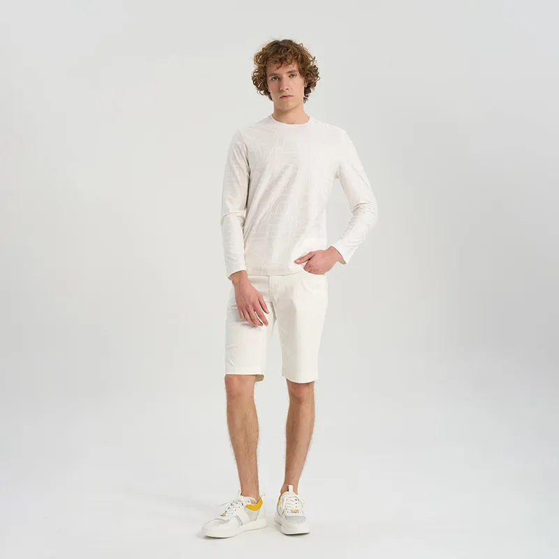RARE Long Sleeved T Shirts Men's White-6