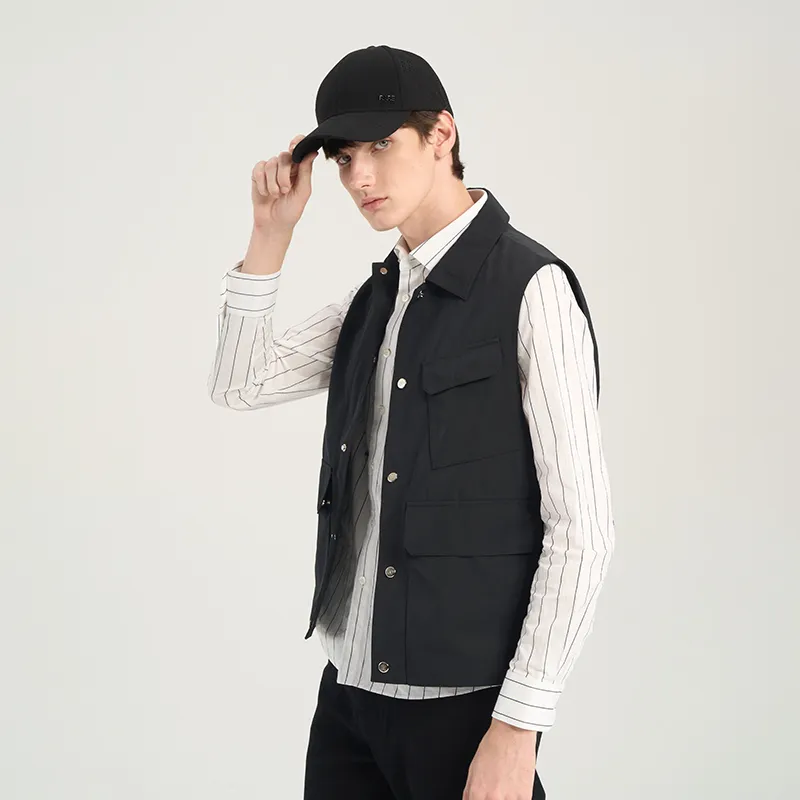 RARE Vests Men Black-3