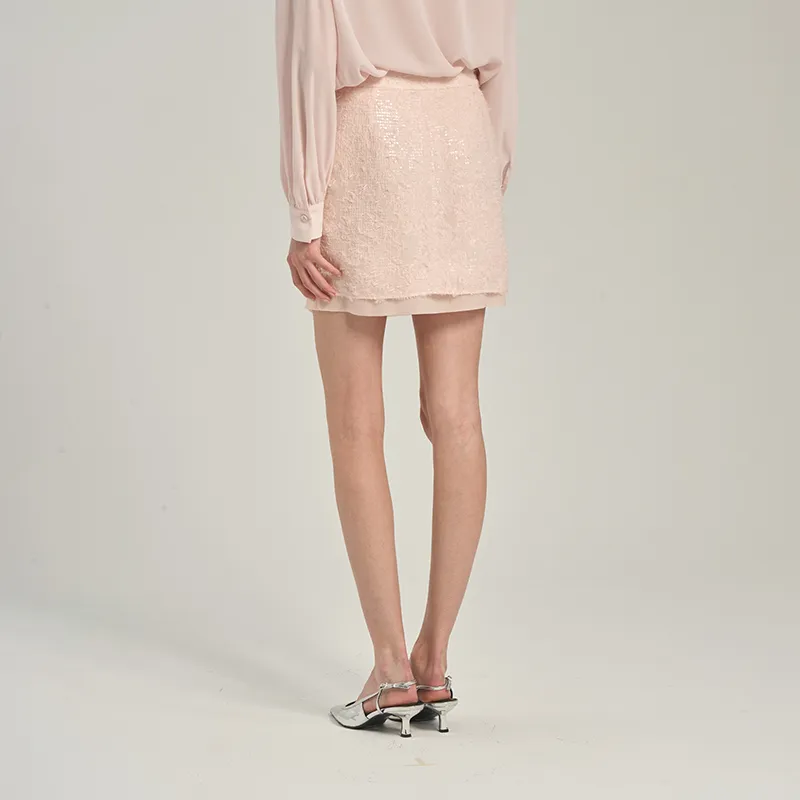 RARE Casual Short Skirts Women's Pink-5
