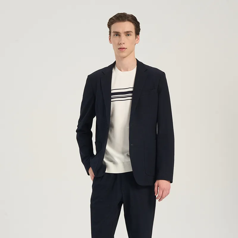RARE Comfortable Suit Pants Men's Dark Navy Blue-3