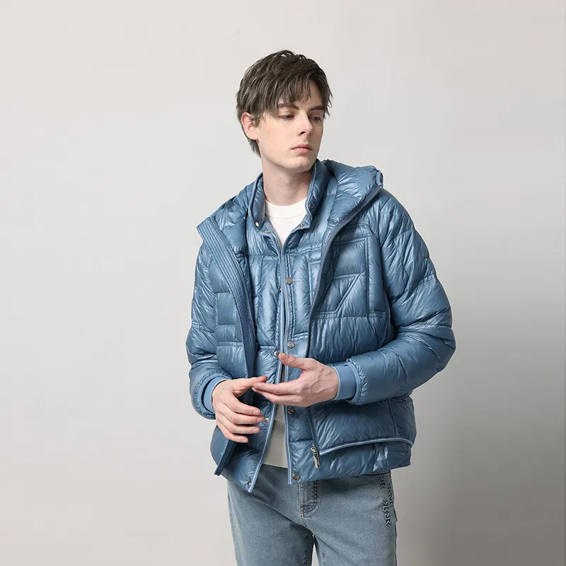 RARE Down Jackets Men Blue-3