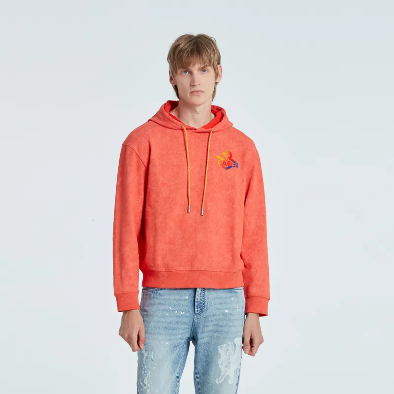 RARE Sweatshirts Men Orange Red-3