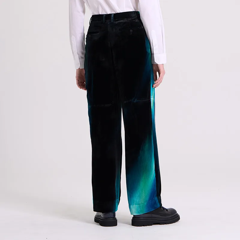 RARE Suit Pants Casual Pants Men's Black Blue-5