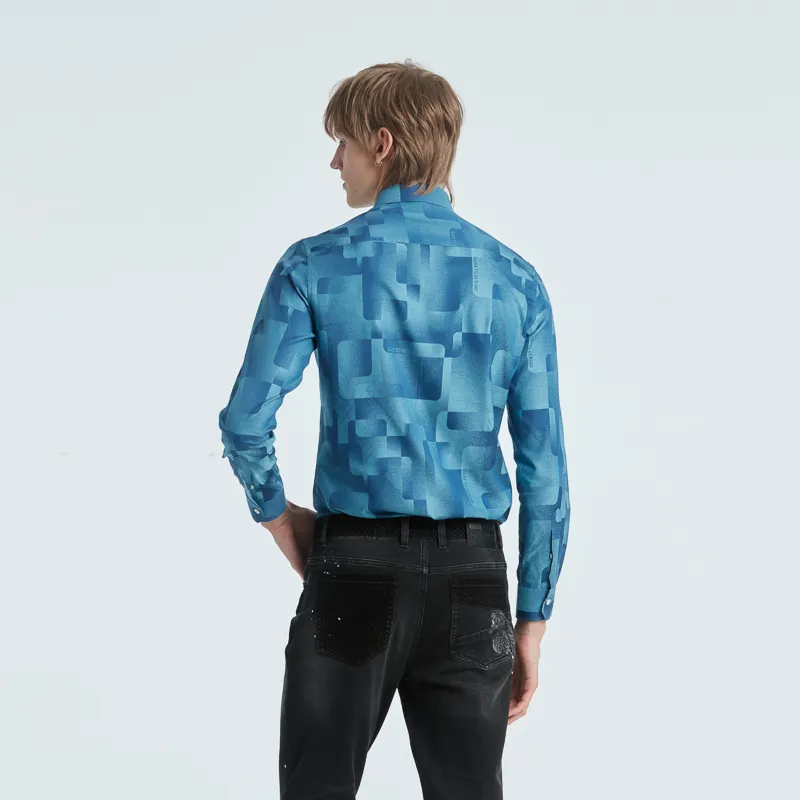 RARE Shirts Men Lake Blue-4