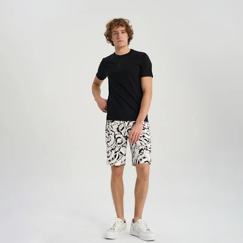 RARE Short Sleeved T Shirts Men's Black-7