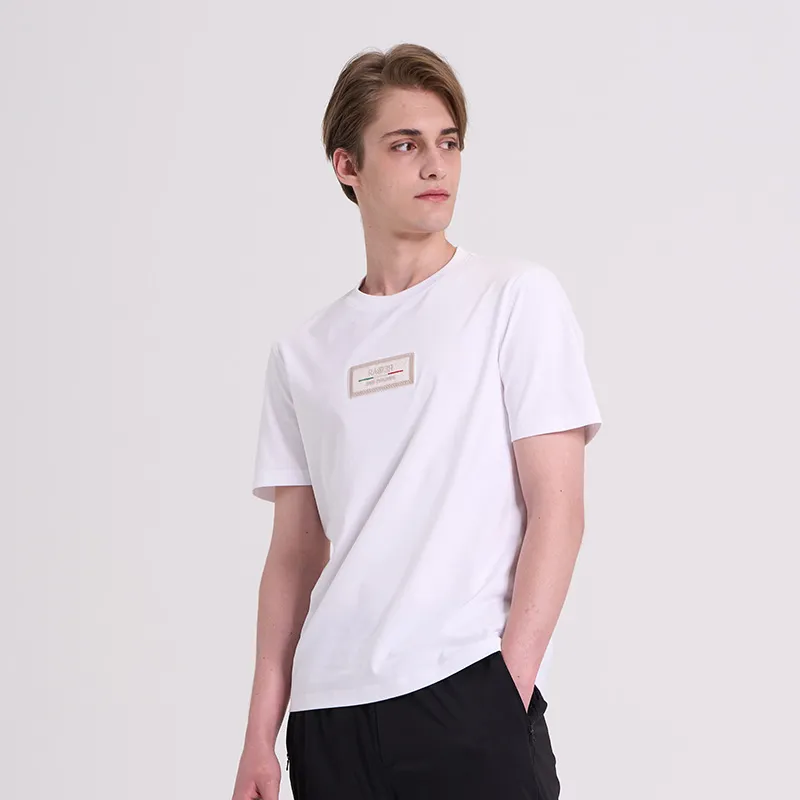 RARE Short Sleeved T Shirts Men's White-4