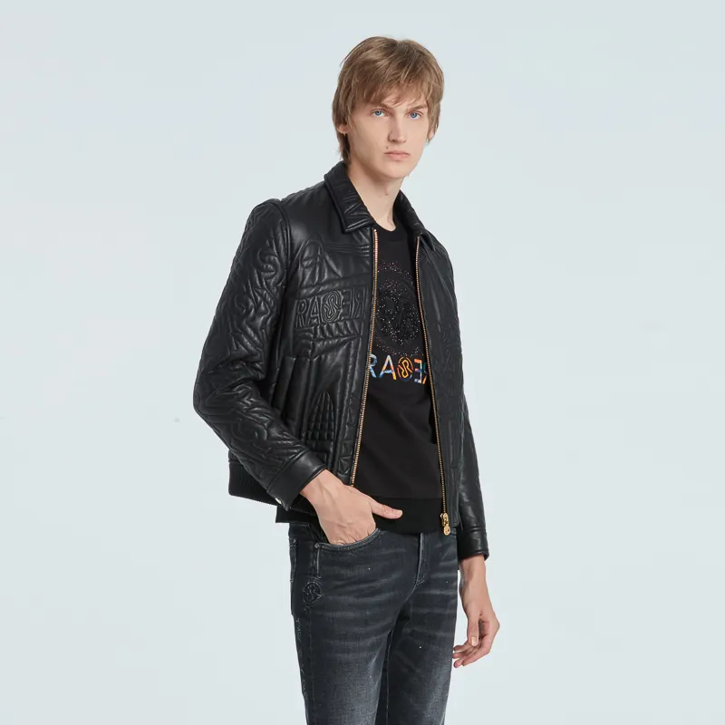 RARE Leather Jacket Men's Black-3
