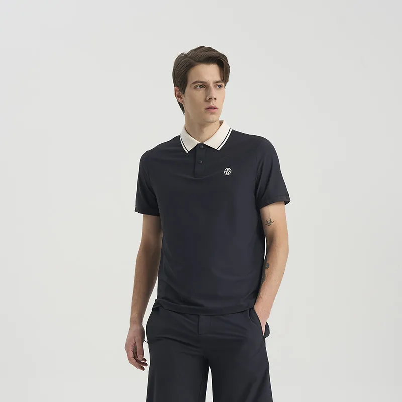 RARE Polo Shirt Short-Sleeved T-Shirts Men's Black-5