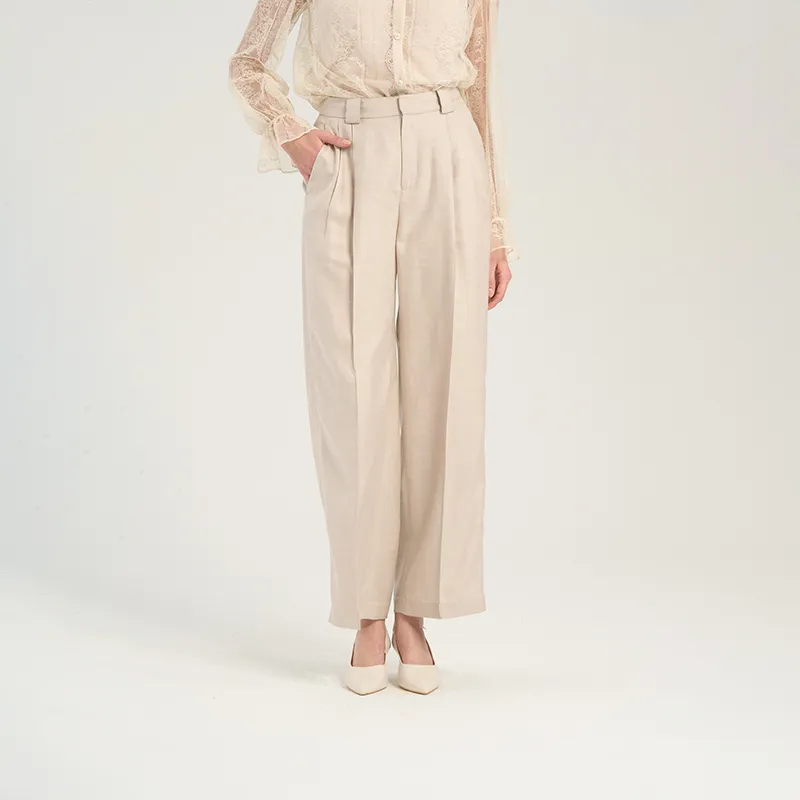 RARE Suit Trouser Women's Gray Pink-5