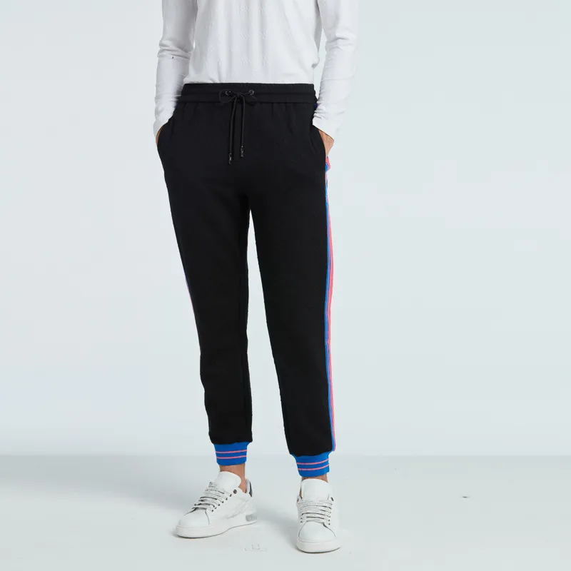 RARE Knitted Sweatpants Men's Black-3