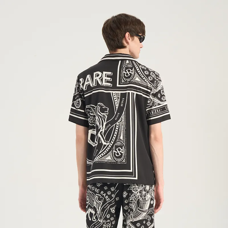 RARE Shirts Men Black/White-3