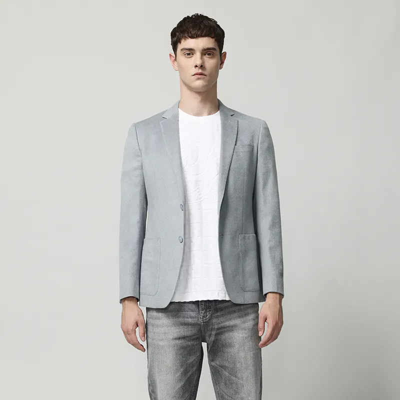 RARE Business Suits Coats Men's Gray Blue-4
