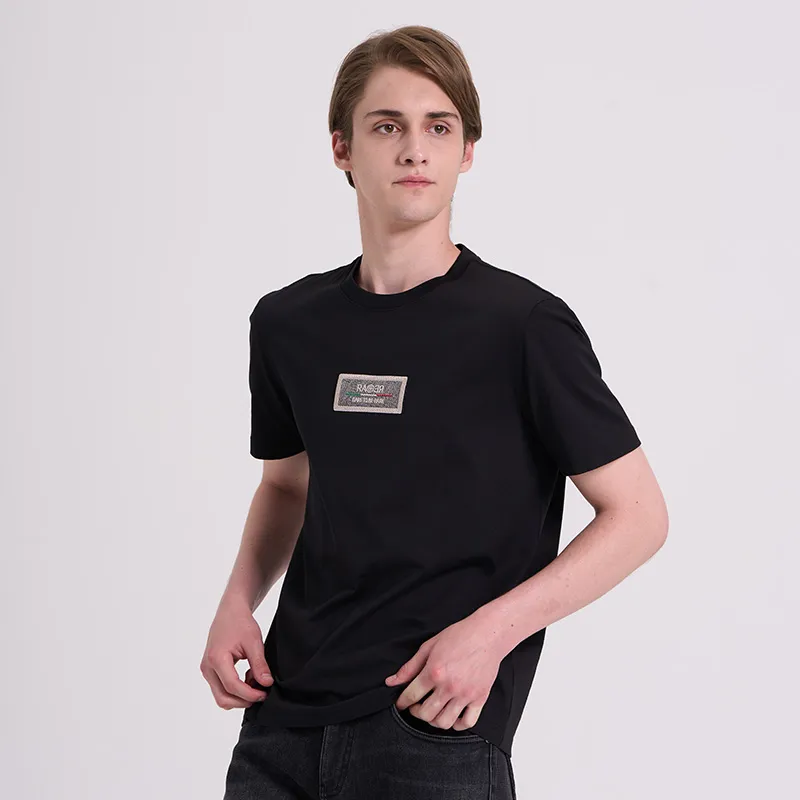 RARE Short Sleeved T Shirts Men's Black-4