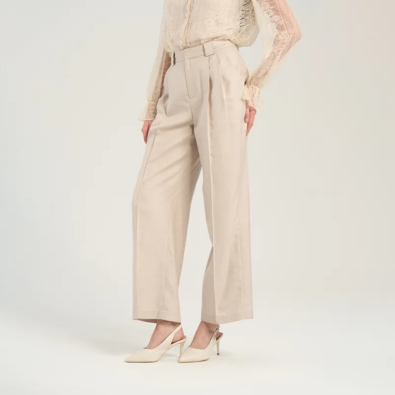 RARE Suit Trouser Women's Gray Pink-3