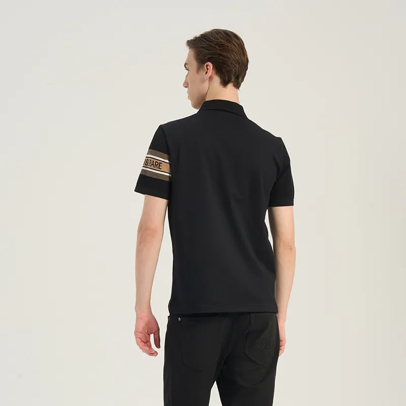 RARE Polo Shirts Men Black-3