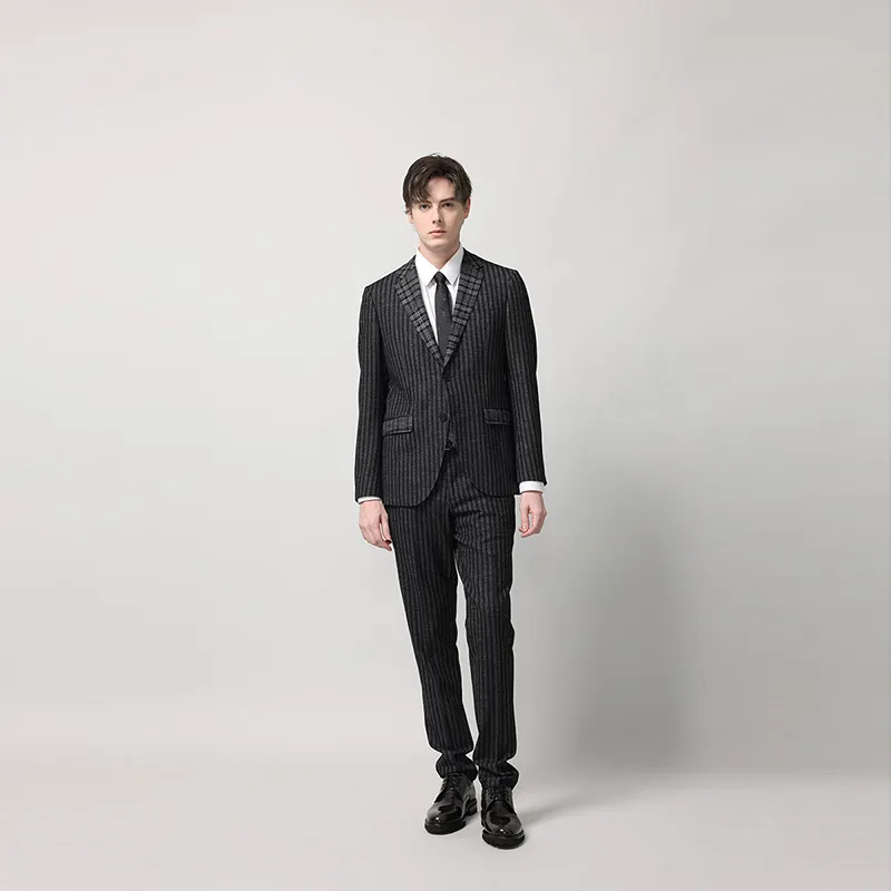 RARE Suit Coat Men's Black Gray-5