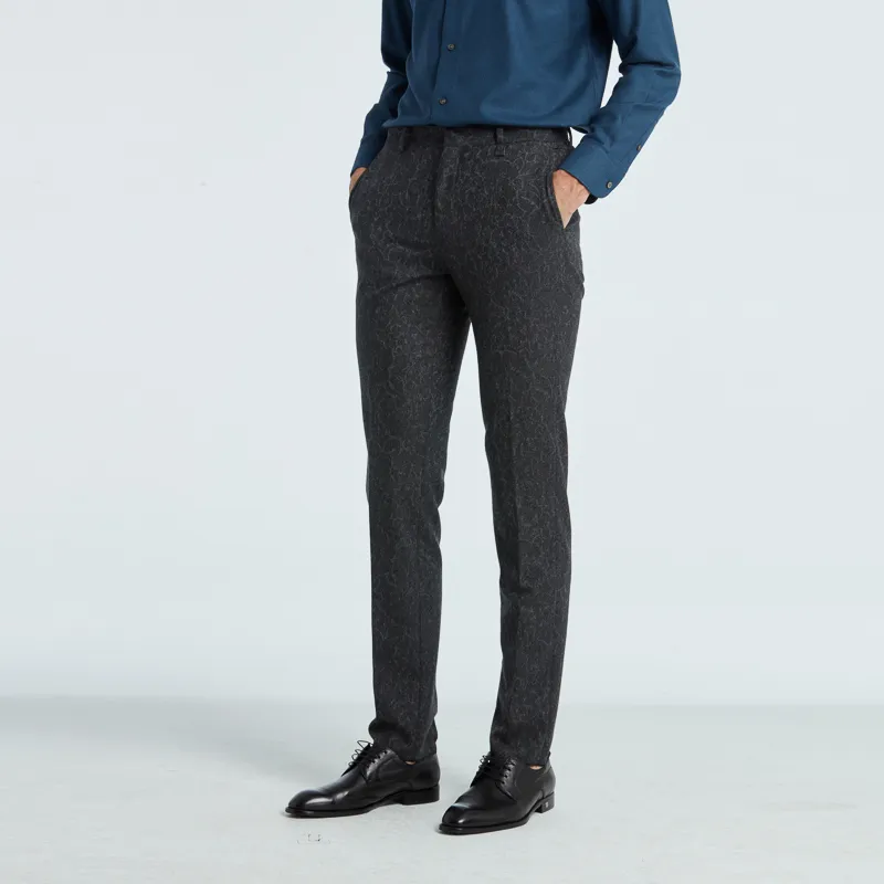 RARE Suit Trousers Men Dark Gray-2