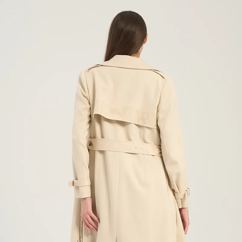 RARE Trench Coat Women's Light Khaki-4