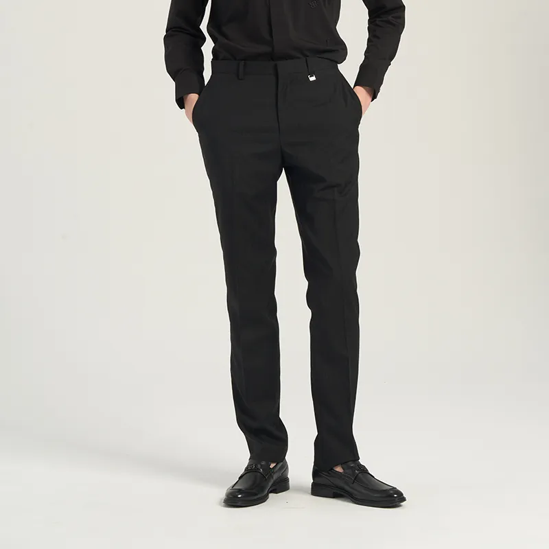 RARE Suit Trousers Men Black-3