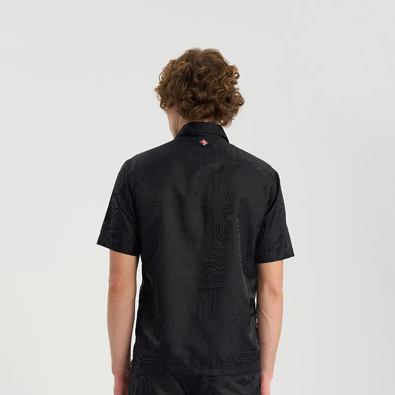RARE Short Sleeved Shirt Men's Black-6