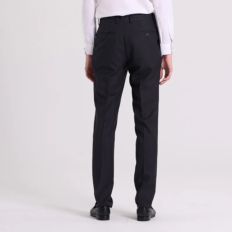 RARE Suit Trousers Men's Black Gray Color-5